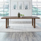 Shaker Lakes - Double Pedestal Table Set - Harvest Brown