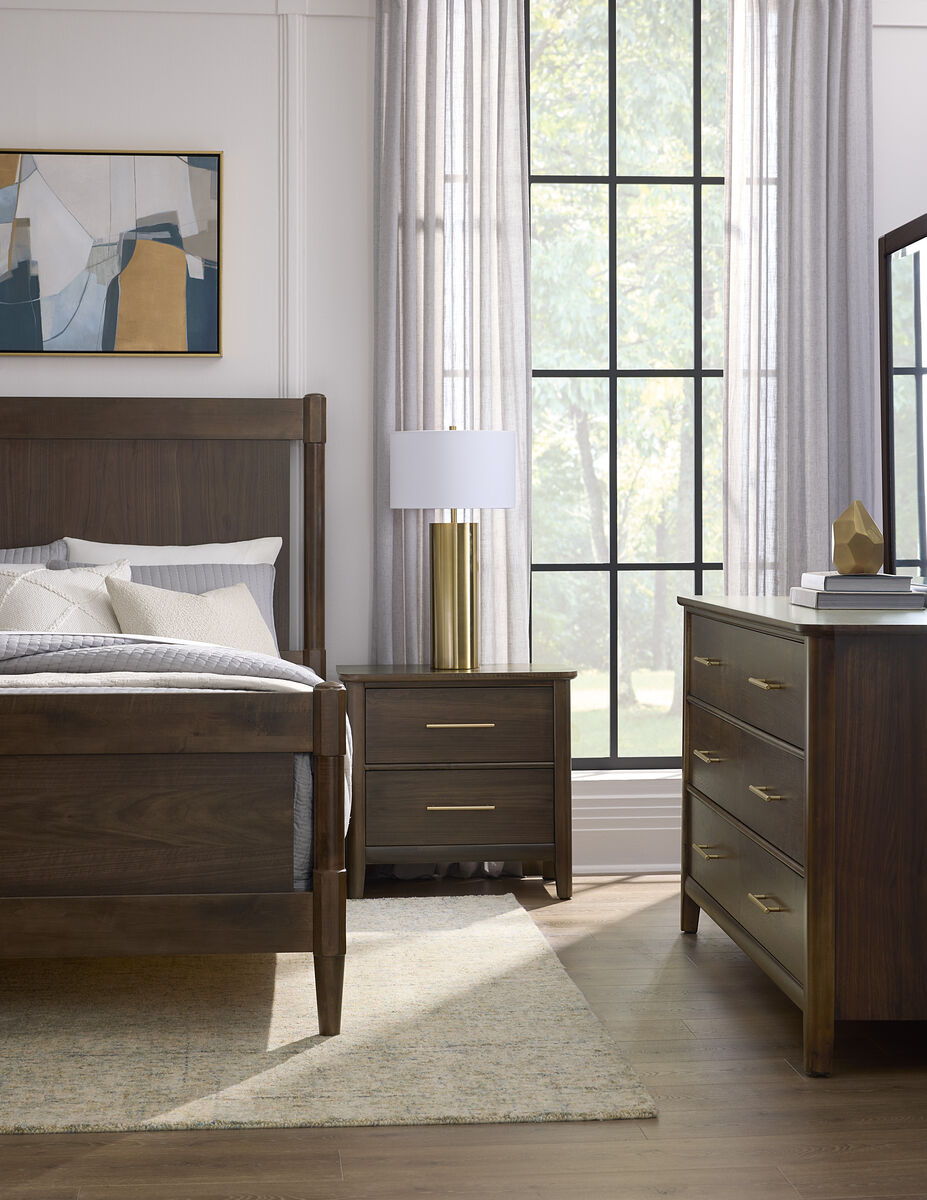 Nordhaven - King Poster Headboard - Nordic Walnut