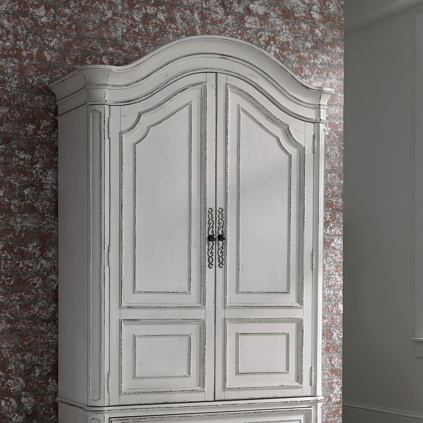 Magnolia Manor - Armoire Top - Antique White