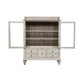 Whitney - Display Cabinet - Antique Linen / Weathered Gray