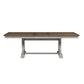 Farmhouse Reimagined - Trestle Table - Antique White / Chestnut Tops