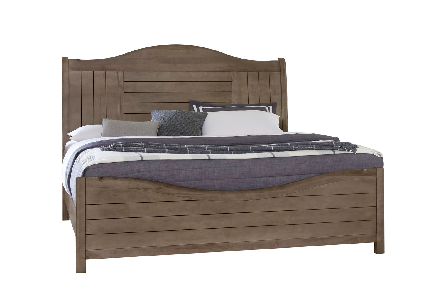 Cool Farmhouse - Queen Footboard For Sleigh Bed - Gray