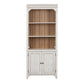 Farmhouse Reimagined - Bookcase - Antique White / Chestnut Tops