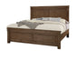 Cool Rustic - Queen Mansion Bed Footboard - Mink