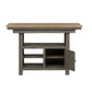 Lindsey Farm - Kitchen Island Base - Gray & Sandstone