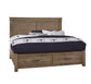 Cool Rustic - King Storage Footboard - Stone Gray