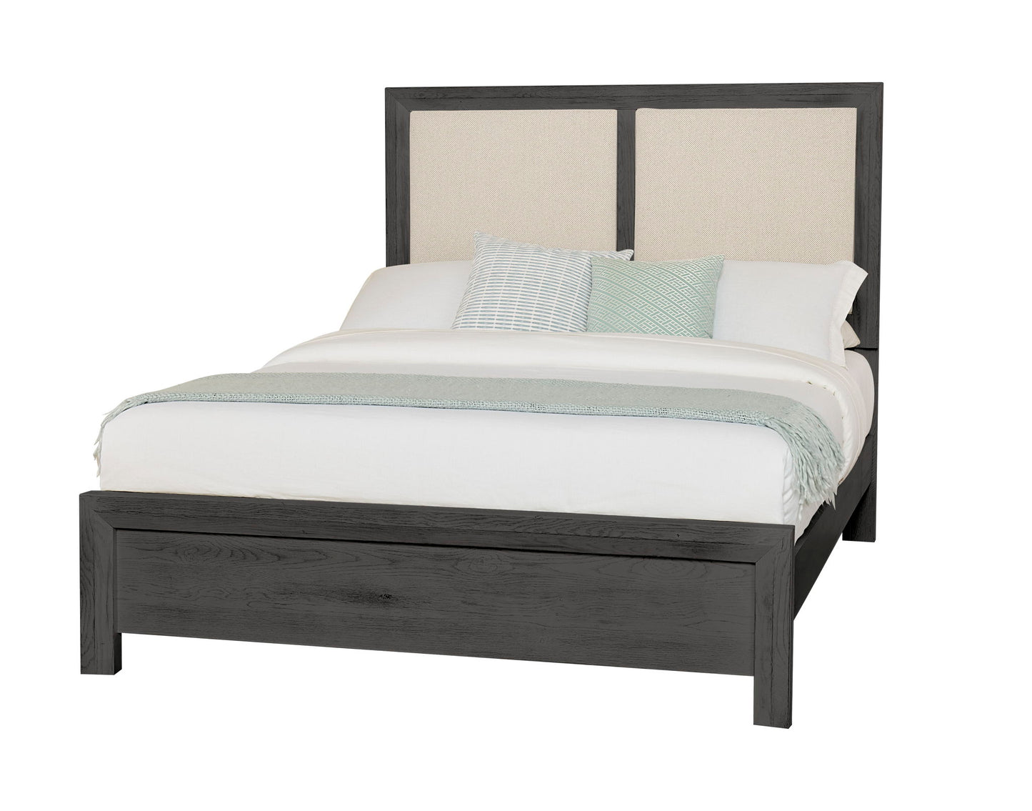 Custom Express - King Upholstered Bed Headboard - Graphite