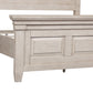 Heartland - Queen Panel Footboard - Antique White / Tobacco Tops