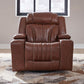 Caswell - Swivel Glider Recliner P2 - Nature Chestnut