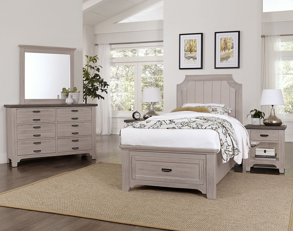 Bungalow - Twin Footboard - Dover Gray Two Tone