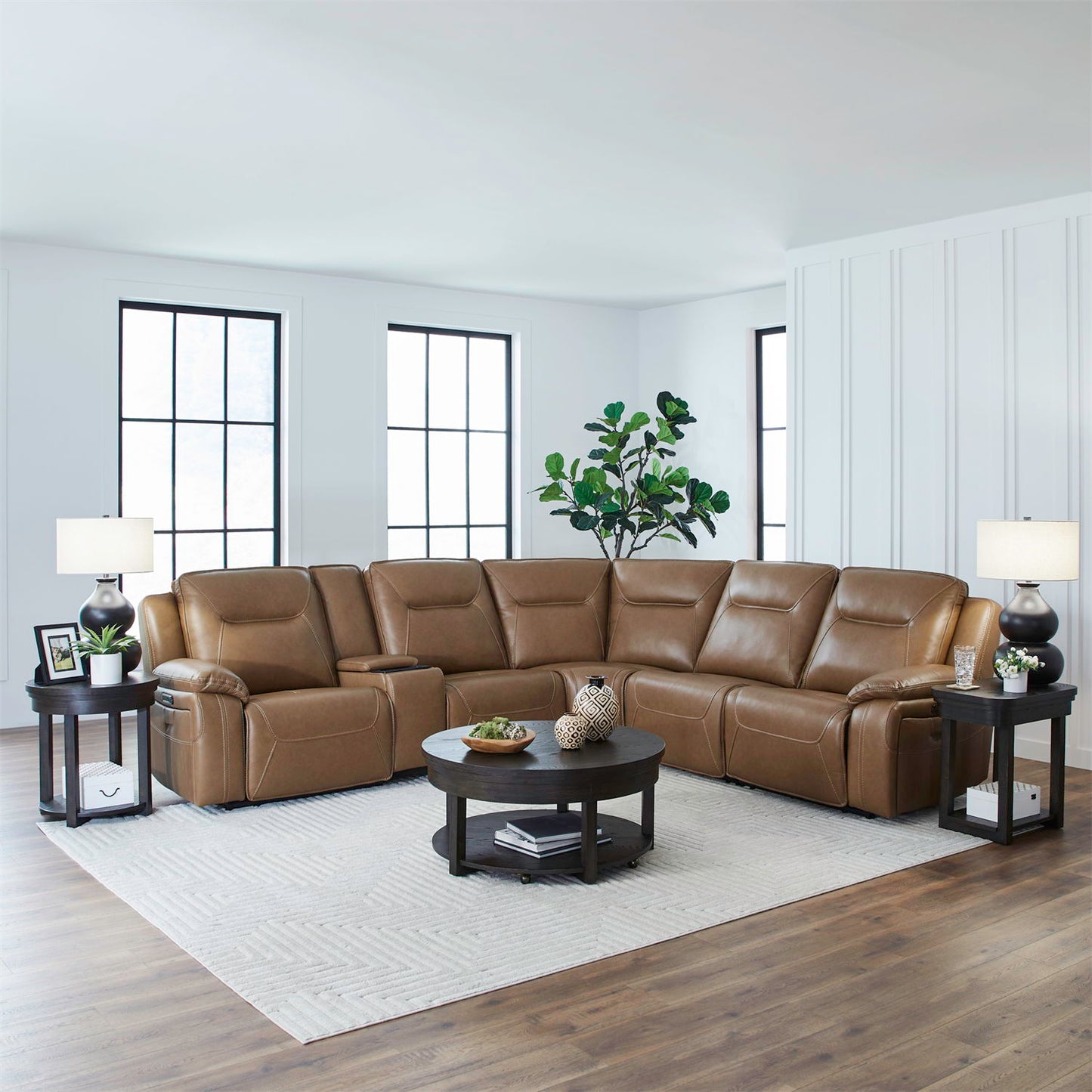 Callihan - 6 Piece Sectional - York Butternut