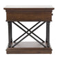 Tribeca - Drawer Chair Side Table - Cordovian Brown
