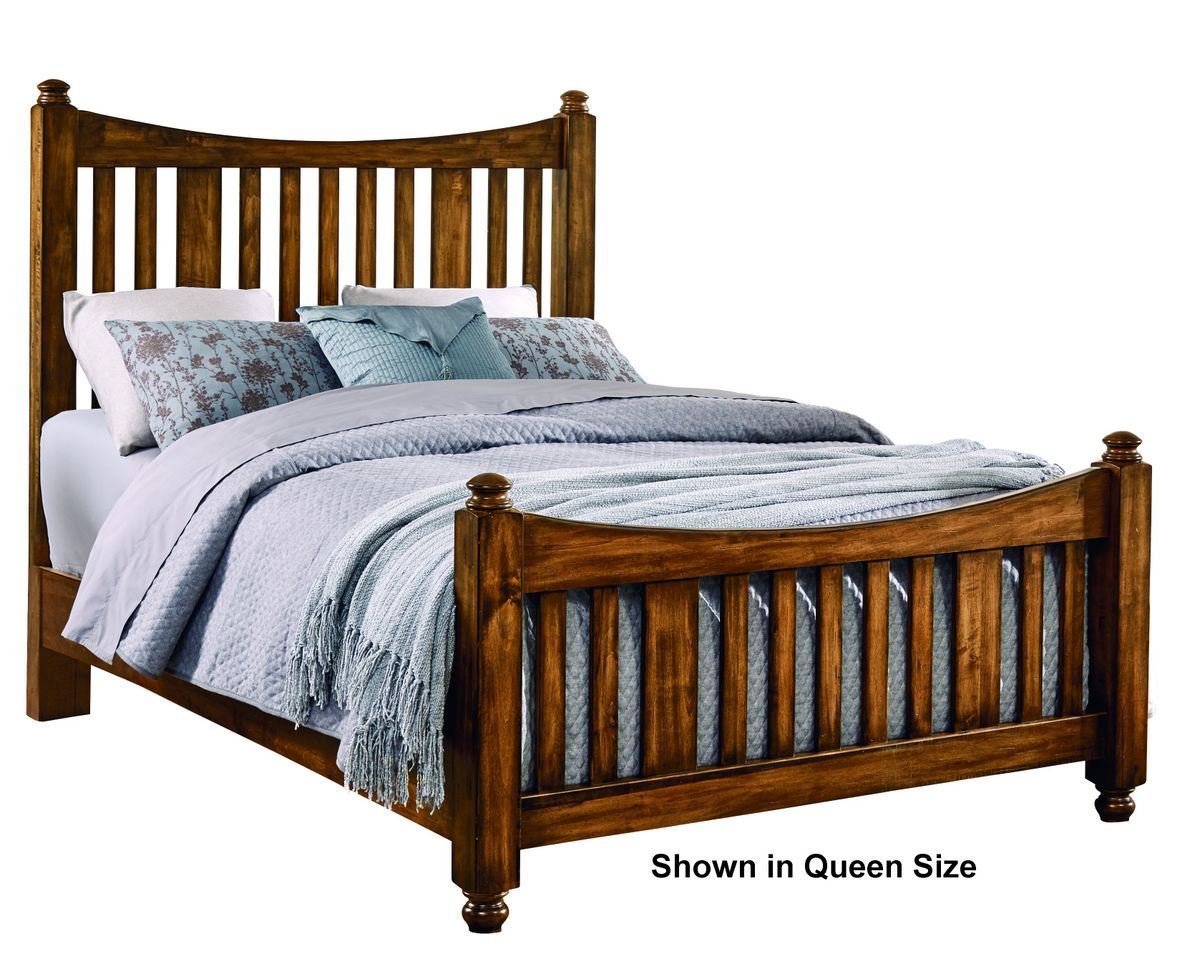 Maple Road - King Slat Poster Footboard - Antique Amish