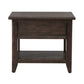 Paradise Valley - Rectangular End Table - Saddle Brown