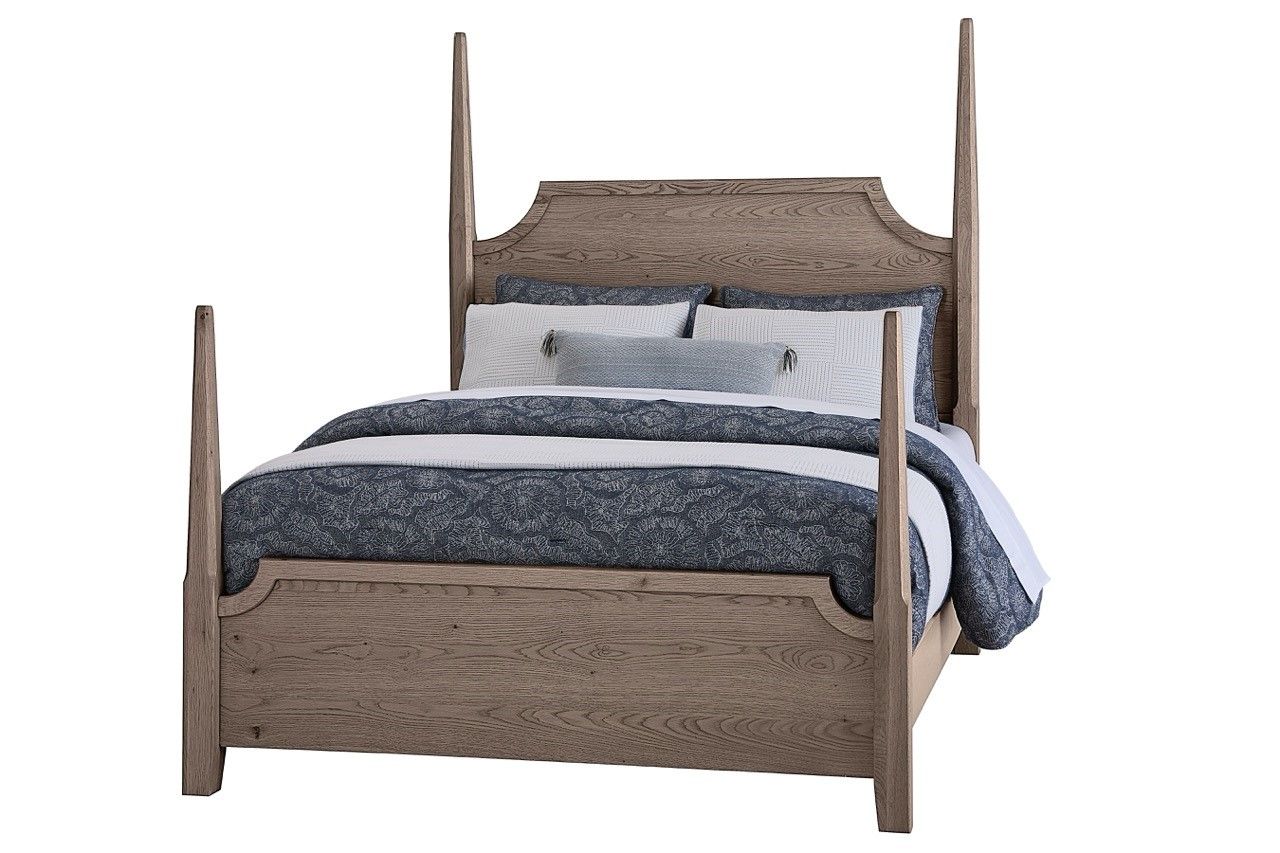 Tide & Timber - King Pencil Post Headboard - Gray Oak