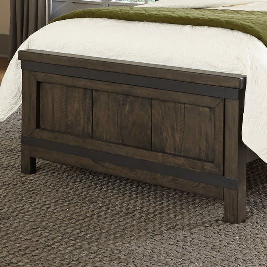 Thornwood Hills - Twin Panel Footboard - Rock Beaten Brown