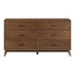 Century Modern - 6 Drawer Dresser - Walnut