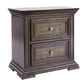 Big Valley - 2 Drawer Night Stand w/ Charging Station