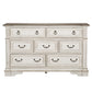 Abbey Park - 7 Drawer Dresser - Antique White
