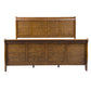 Grandpas Cabin - King Sleigh Headboard & Footboard - Aged Oak