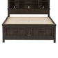 Thornwood Hills - Full Storage Footboard - Rock Beaten Brown