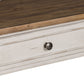 Morgan Creek - Sofa Table - Antique White / Wirebrushed Tobacco Accents