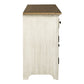 Farmhouse Reimagined - Entertainment 72" TV Stand - Antique White / Chestnut Tops