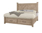 Cool Rustic - California King Storage Bed Rails 6/0 - Clear Maple