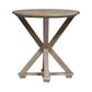 Parkland Falls - Round End Table - Weathered Taupe