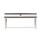 Allyson Park - Console Bar Table - Wirebrushed White / Charcoal