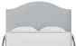 Choices - Emily King Upholstered Headboard - Navy Stripe