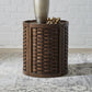 Warren Park - Round End Table - Coffee Brown