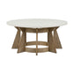 Berkley Square - Round Cocktail Table - Linen & Khaki