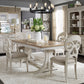 Farmhouse Reimagined - Trestle Table - Antique White / Chestnut Tops