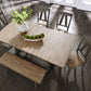 Lindsey Farm - Trestle Table Top - Gray & Sandstone