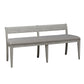 Farmhouse Reimagined - Upholstered Bench - Antique White / Chestnut Tops