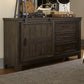 Thornwood Hills - Barn Door Dresser - Rock Beaten Brown