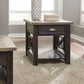 Heatherbrook - Drawer End Table - Charcoal & Ash