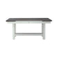 Brook Bay - Trestle Table Top - Textured White / Carbon Gray