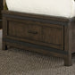 Thornwood Hills - Full Storage Footboard - Rock Beaten Brown