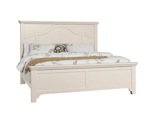 Bungalow - Queen Mantel Headboard - Lattice / Soft White