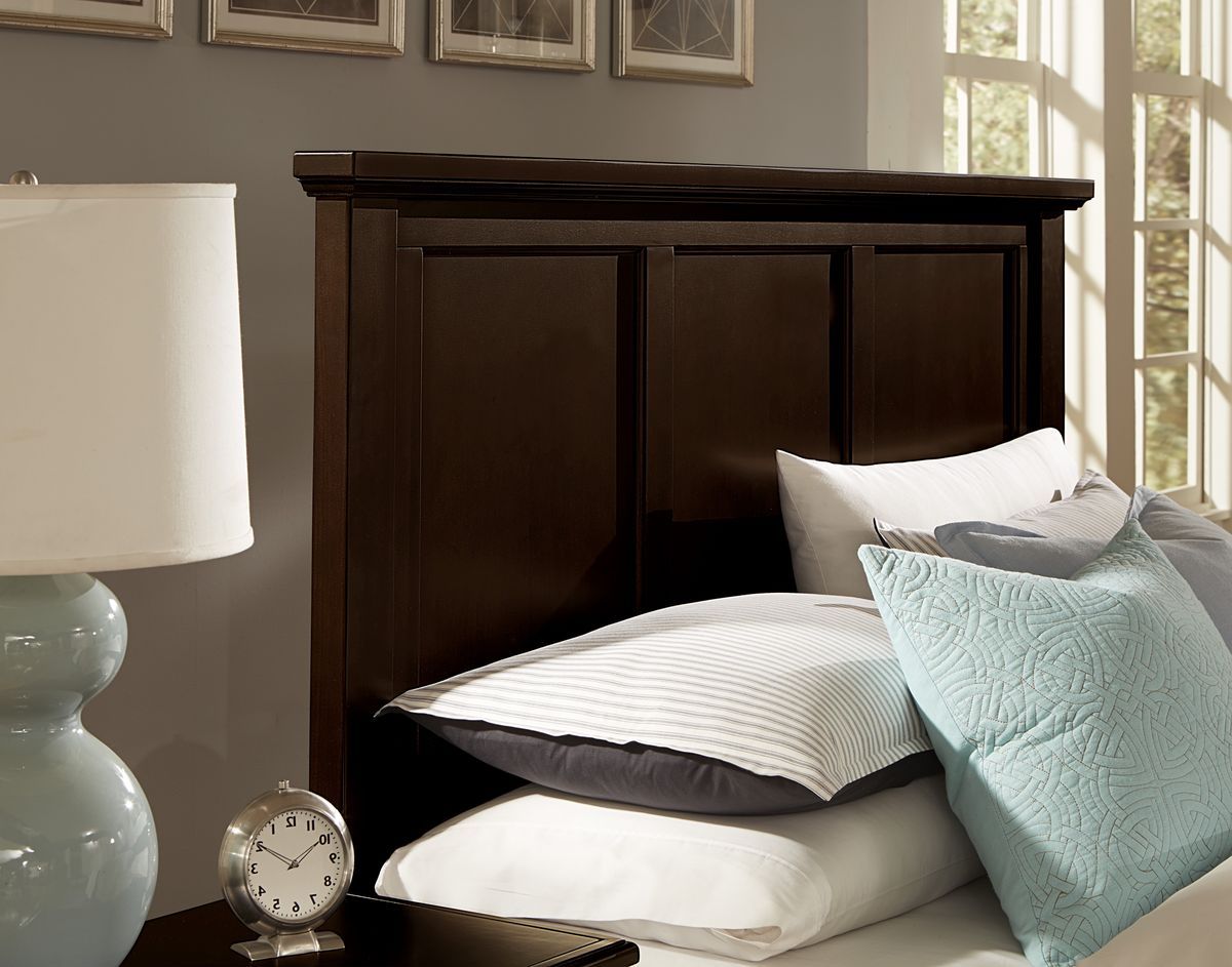 Bonanza - King Mansion Headboard - Merlot