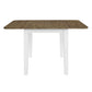 Landale - Drop Leaf Table - Chestnut & White