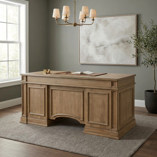 Reynolda - Jr Executive Desk - Camel Beige