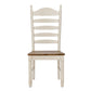 Springfield - Ladder Back Side Chair - Honey & Cream