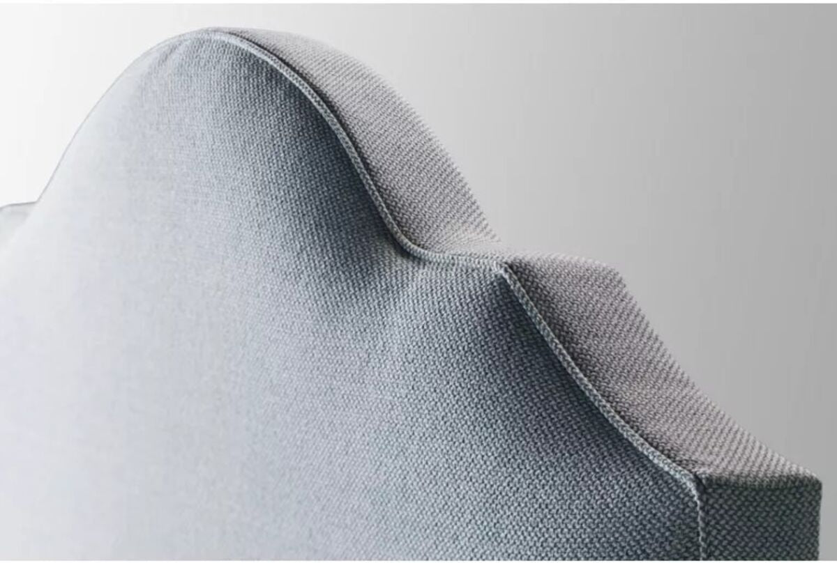 Tide & Timber - King Upholstered Headboard 6/6 - Misty Blue Maple / Ocean Blue