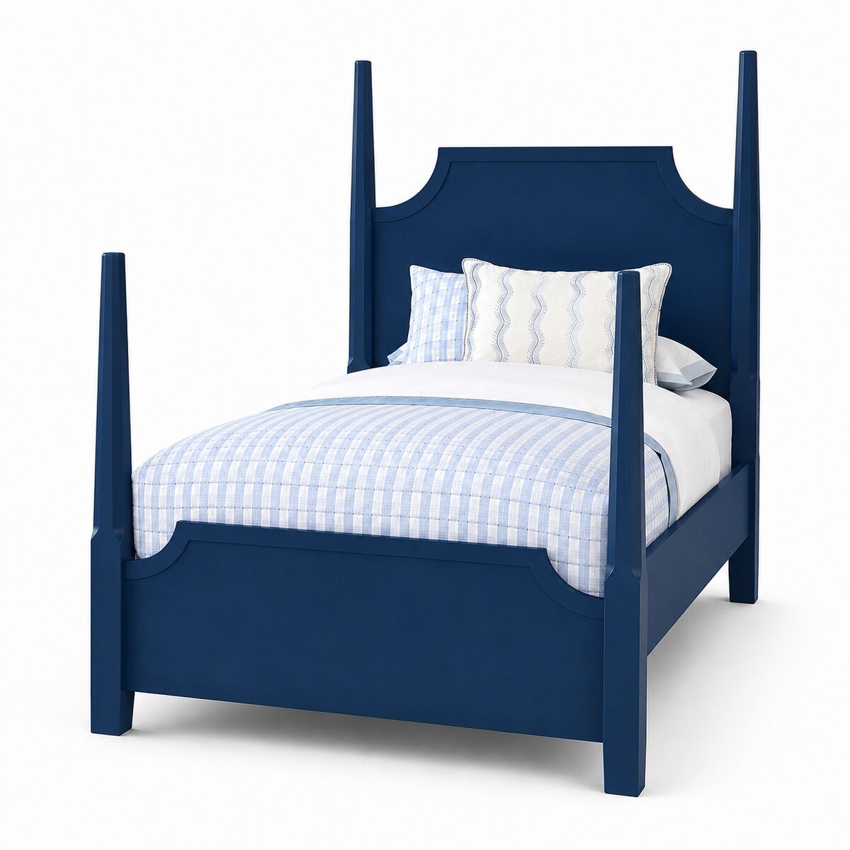 Tide & Timber - Twin Pencil Poster Headboard 3/3 - Luxe Blue Oak