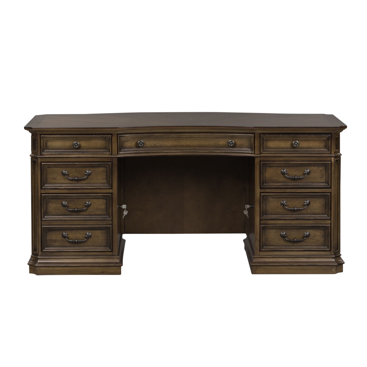 Amelia - Jr Executive Desk Base - Antique Toffee