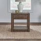 Broadmore - Drawer End Table - Cobblestone Brown