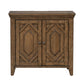 Carolina Park - 2 Door Bedside Chest With Charging Station - Amber Brown